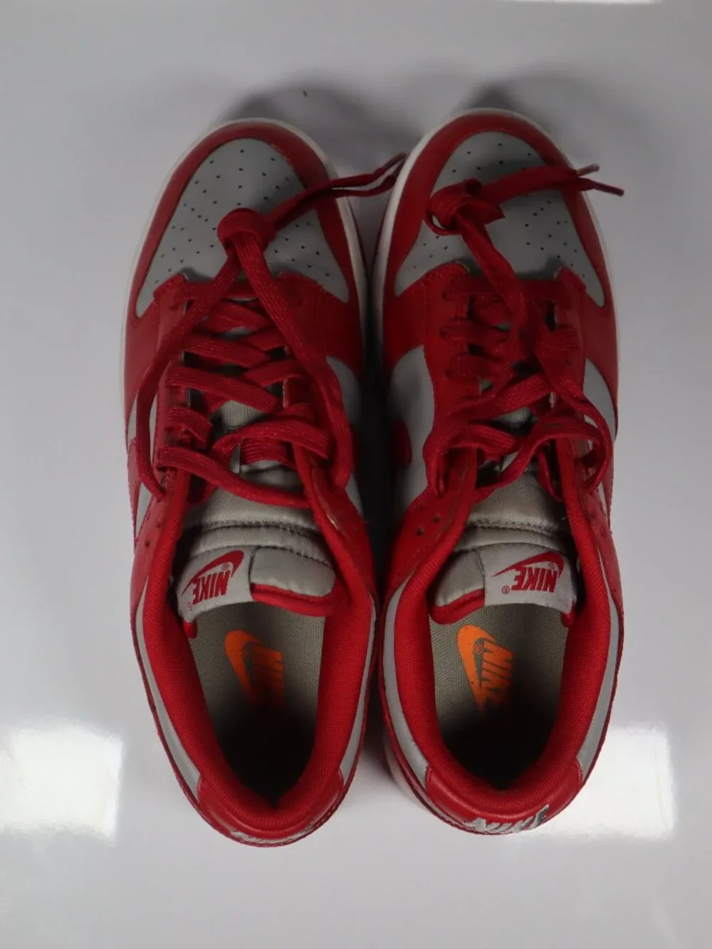Nike Dunk Low Retro UNLV 2021 Red Gray Leather DD1391-002 Men's Sneaker 9.5